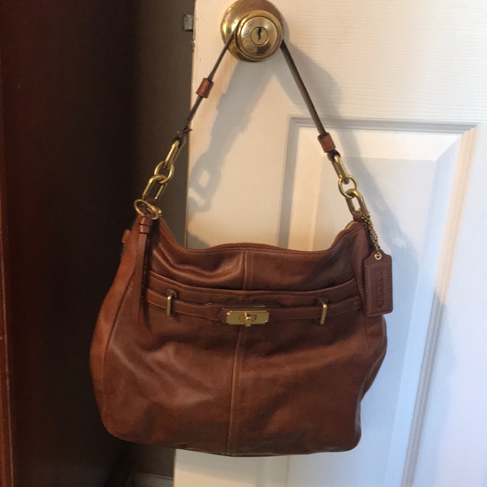 Brown Leather Coach bag